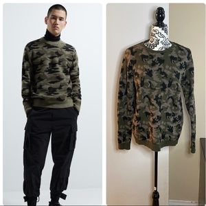 Zara: Jacquard Camouflage sweater ✨SZ:L(men’s)